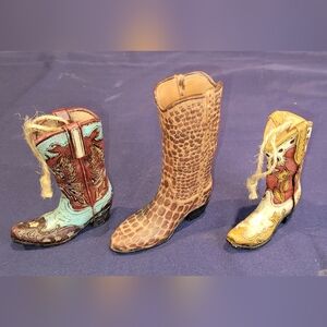 Resin Cowboy Boots